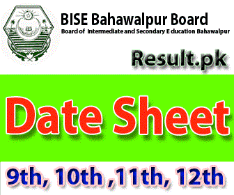 BISE Bahawalpur Board Date Sheet 2024 Bisebwp Annual Supply Exams Time ...